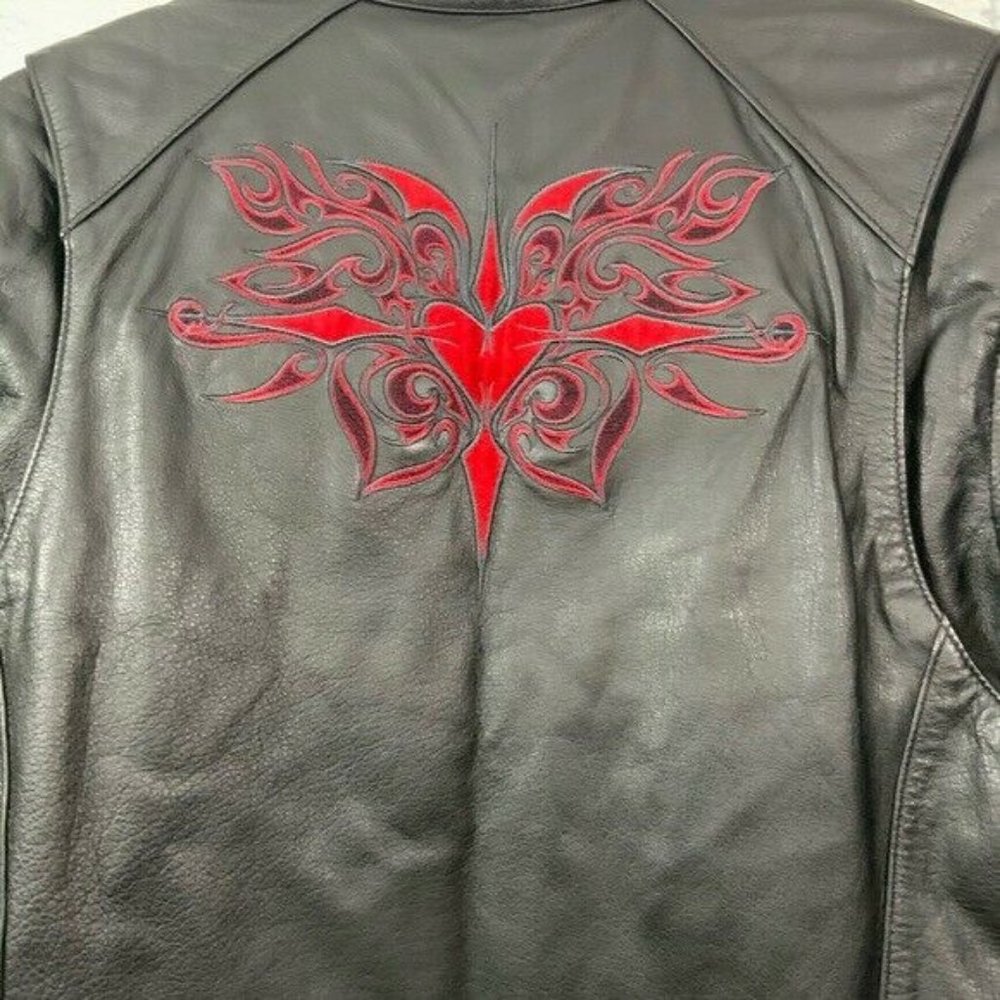 HARLEY DAVIDSON  LEATHER RIDING JACKET SIZE SMALL